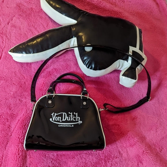 Von Dutch Handbags - von dutch vinyl bowling bag